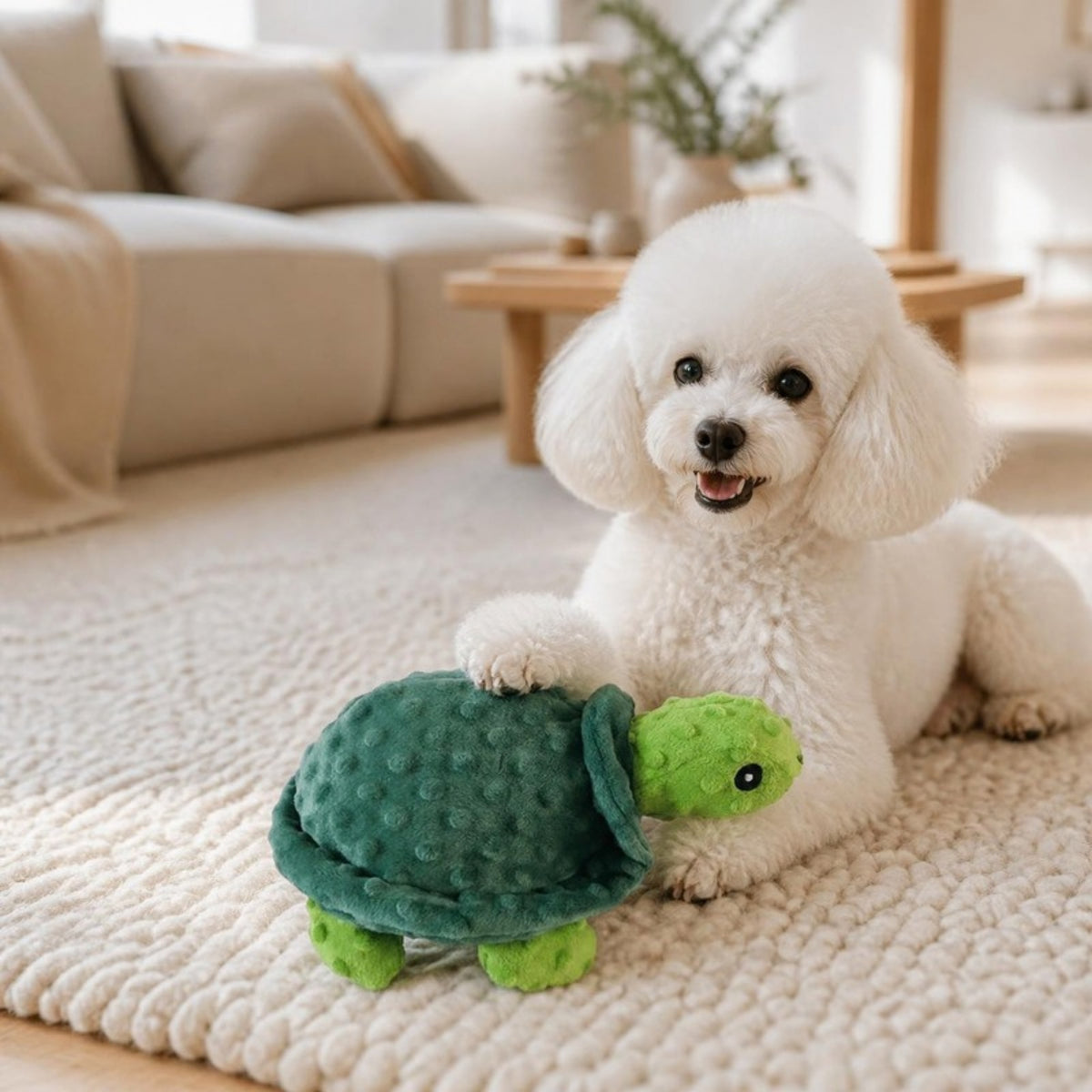 Party Pets Skildpadden Theodor 30 cm med hund