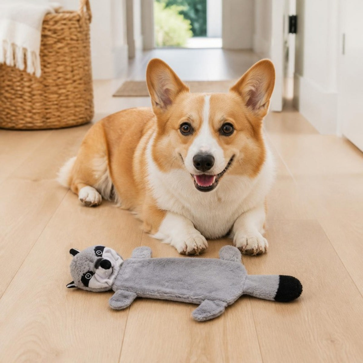 Party Pets Vaskebjørnen Viggo 33 cm med hund