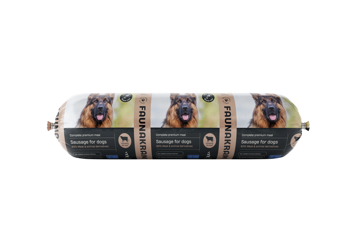 Faunakram Premium Vådfoder med okse, 900 g