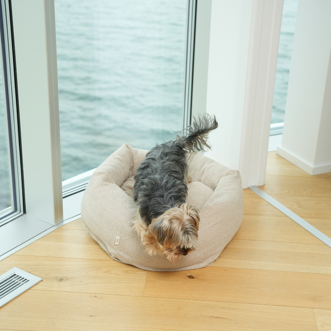 Staey - Luna 3.0 Hundeseng, Oat Bouclé