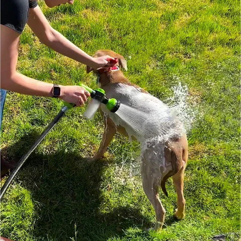 Skumsprøjte til haveslangen | Perfekt til hundebad