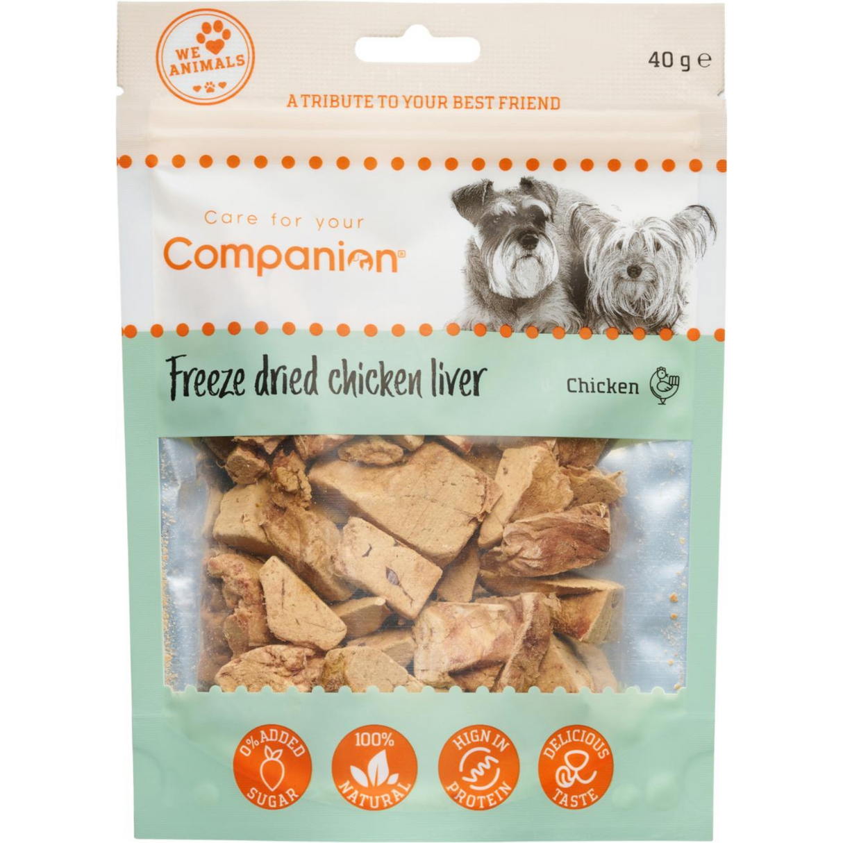 Companion - Frysetørret kyllingelever, 40g