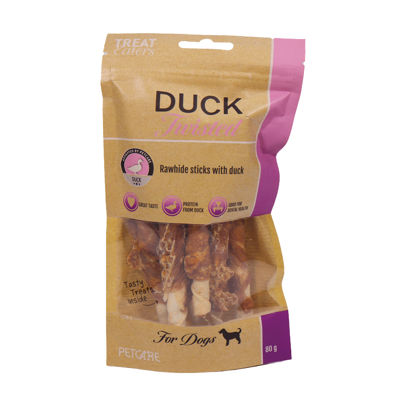 Treateaters Twistede Ande tyggepinde, 80g
