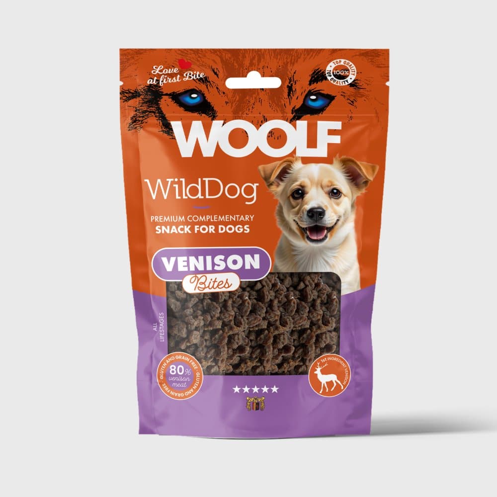 Woolf Bløde Vildtbidder 100 g – forside
