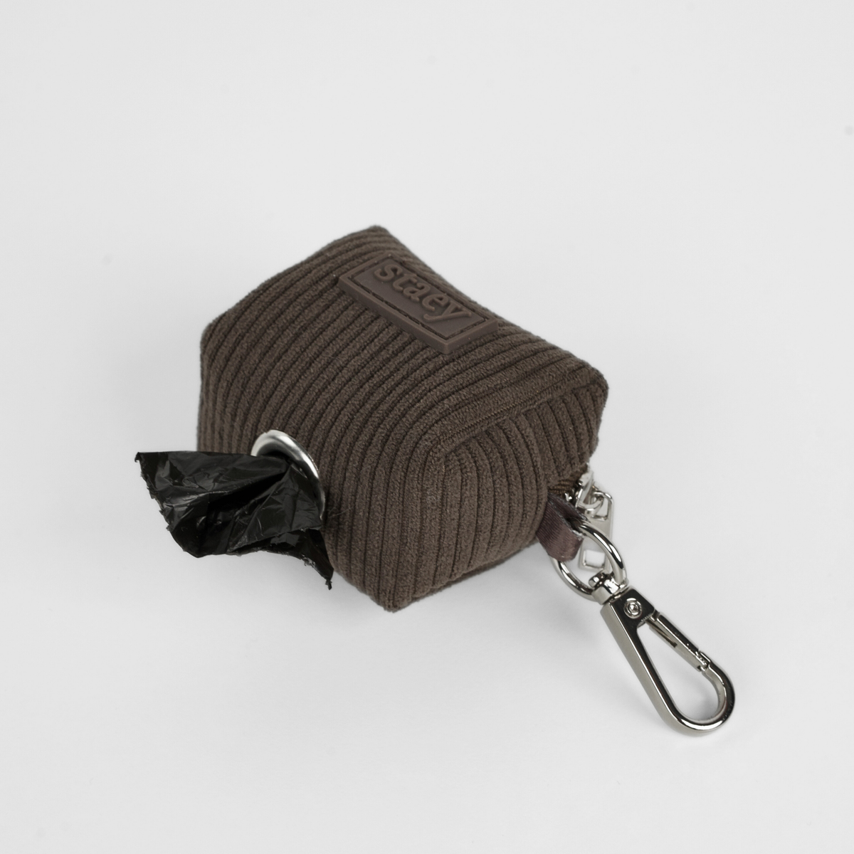 Staey - Elma Fløjl Hundeposeholder, Dark Oak