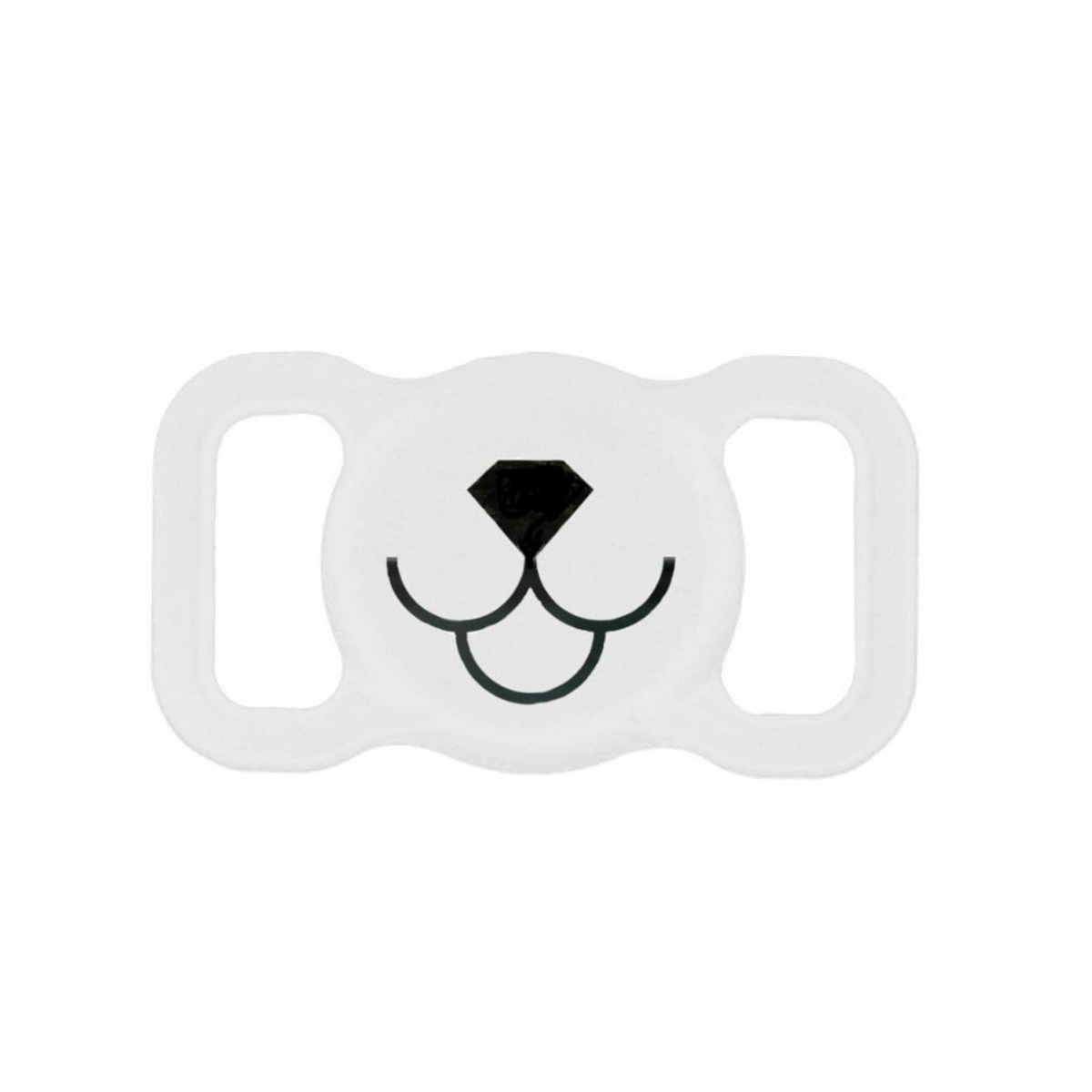 AirTag holder til hundehalsbånd, hvid