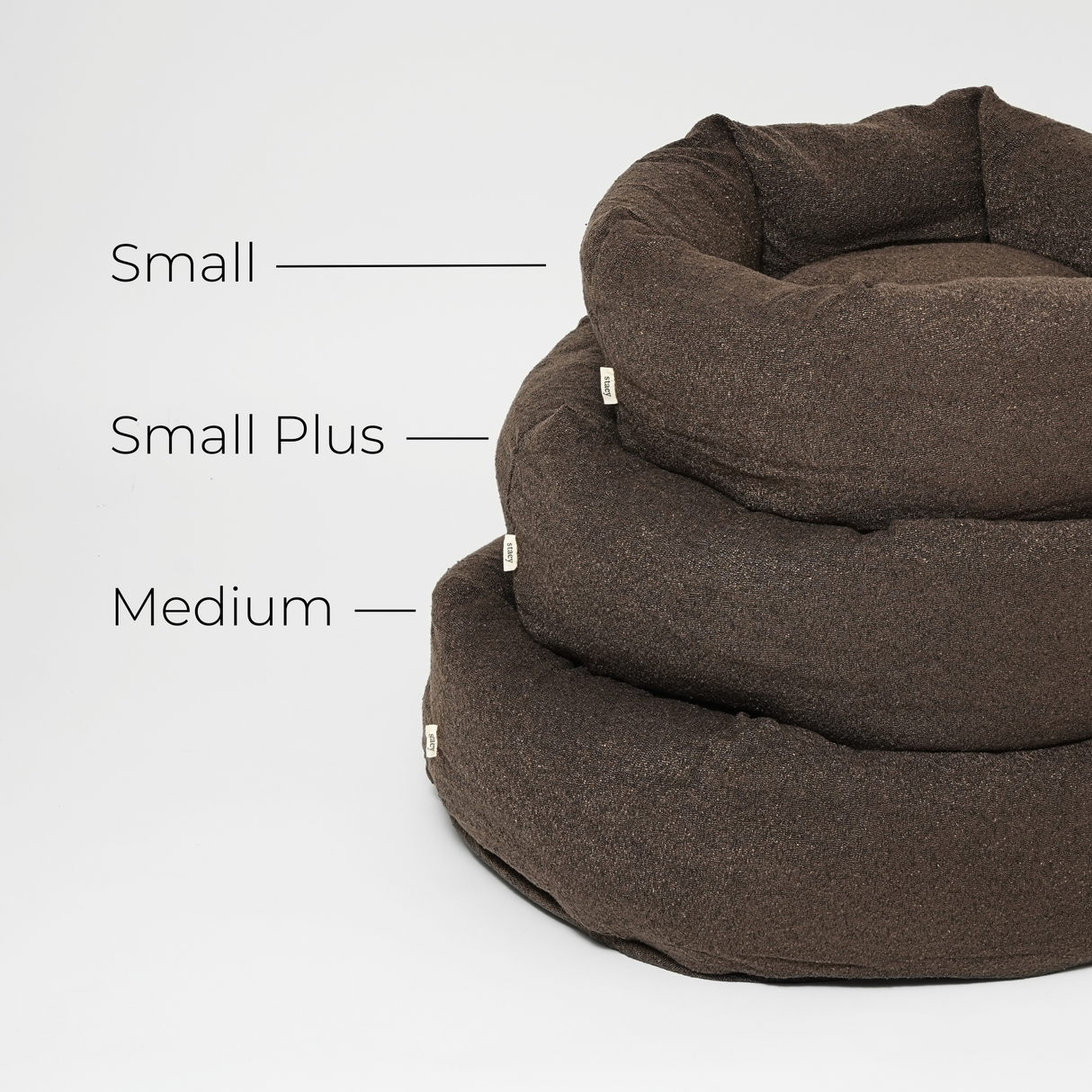 Staey - Luna 3.0 Hundeseng, Chestnut Bouclé