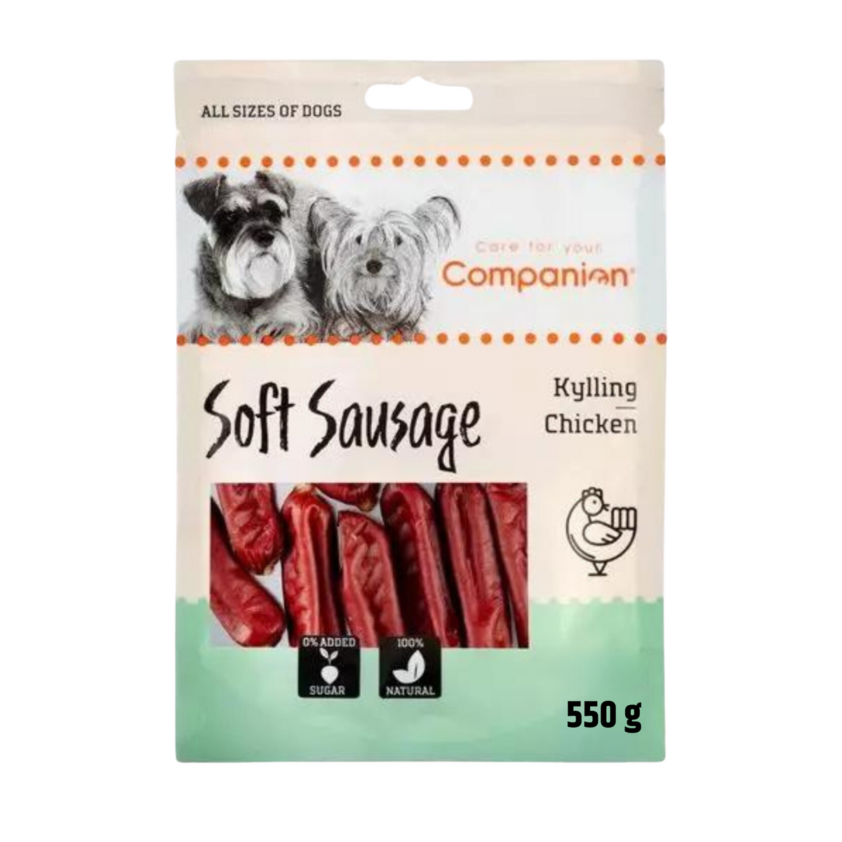 Companion - Pølser med Kylling, Valuepack (550g)
