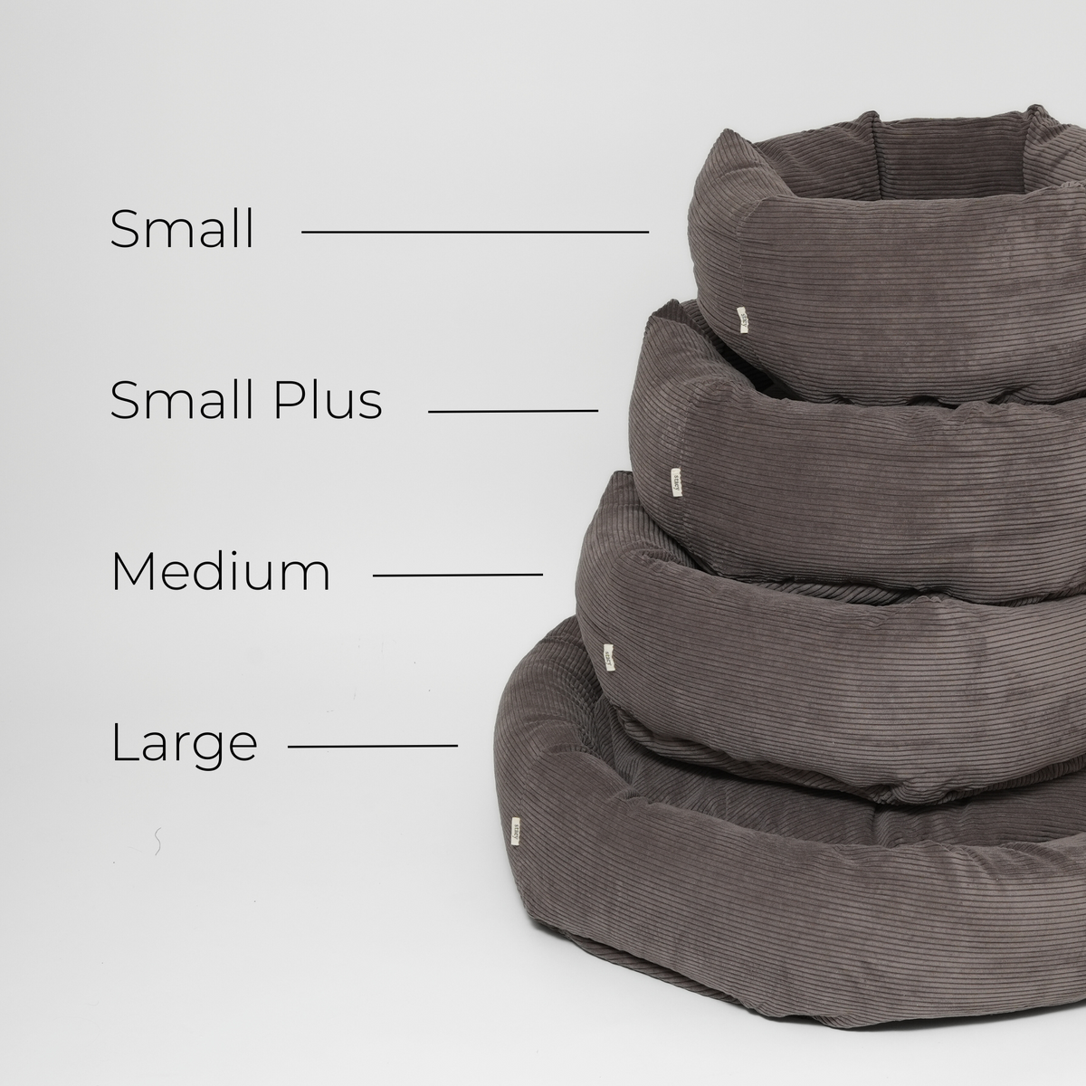 Staey - Luna 3.0 Hundeseng, Taupe Fløjl