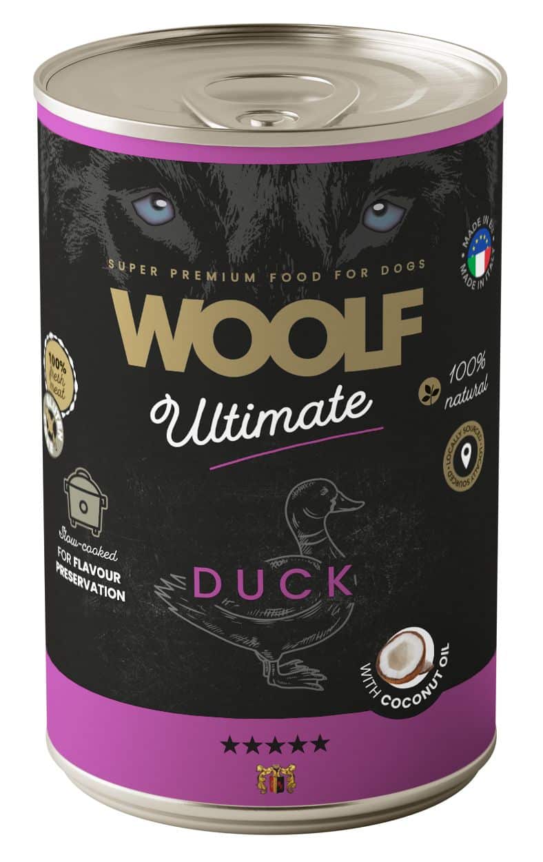 Woolf - Ultimate Vådfoder m. And & Kokosolie, 400g