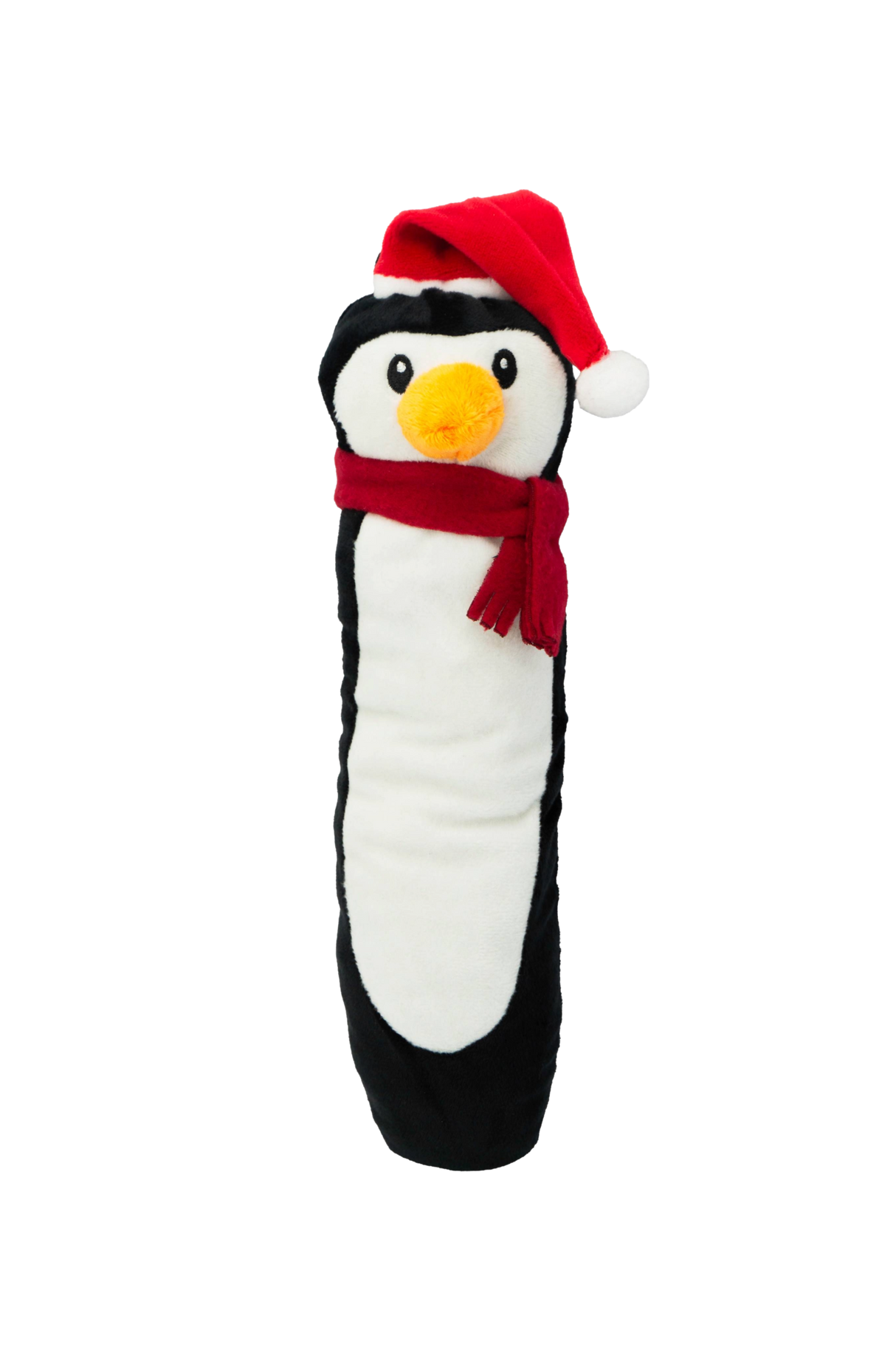 Party Pets Jule Pingvin i Plys med Nissehue, 28 cm