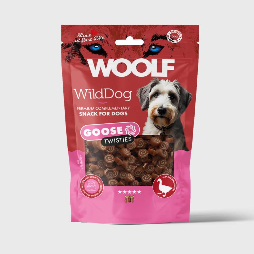 Woolf Gås & Torsk Spiraler - 100 g
