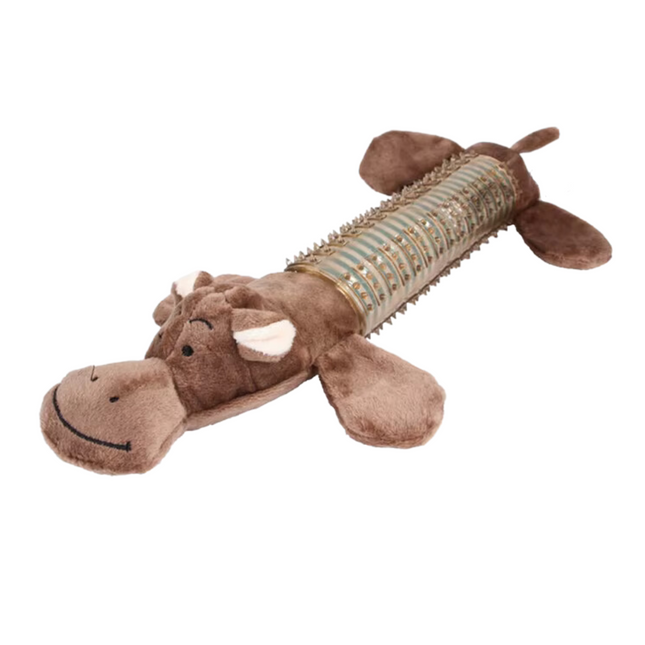 Hundebamse - Flodhesten Frede m. Gummikrop