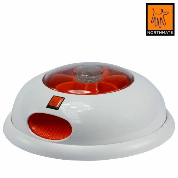 Northmate Pulse - Elektronisk Foderdispenser, Hvid/Orange