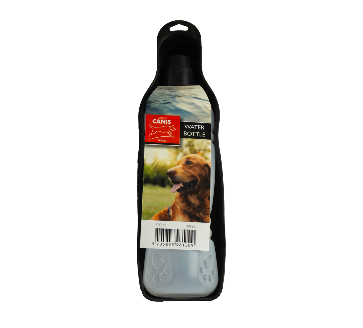 Transportabel Vandflaske 500ml., Sort