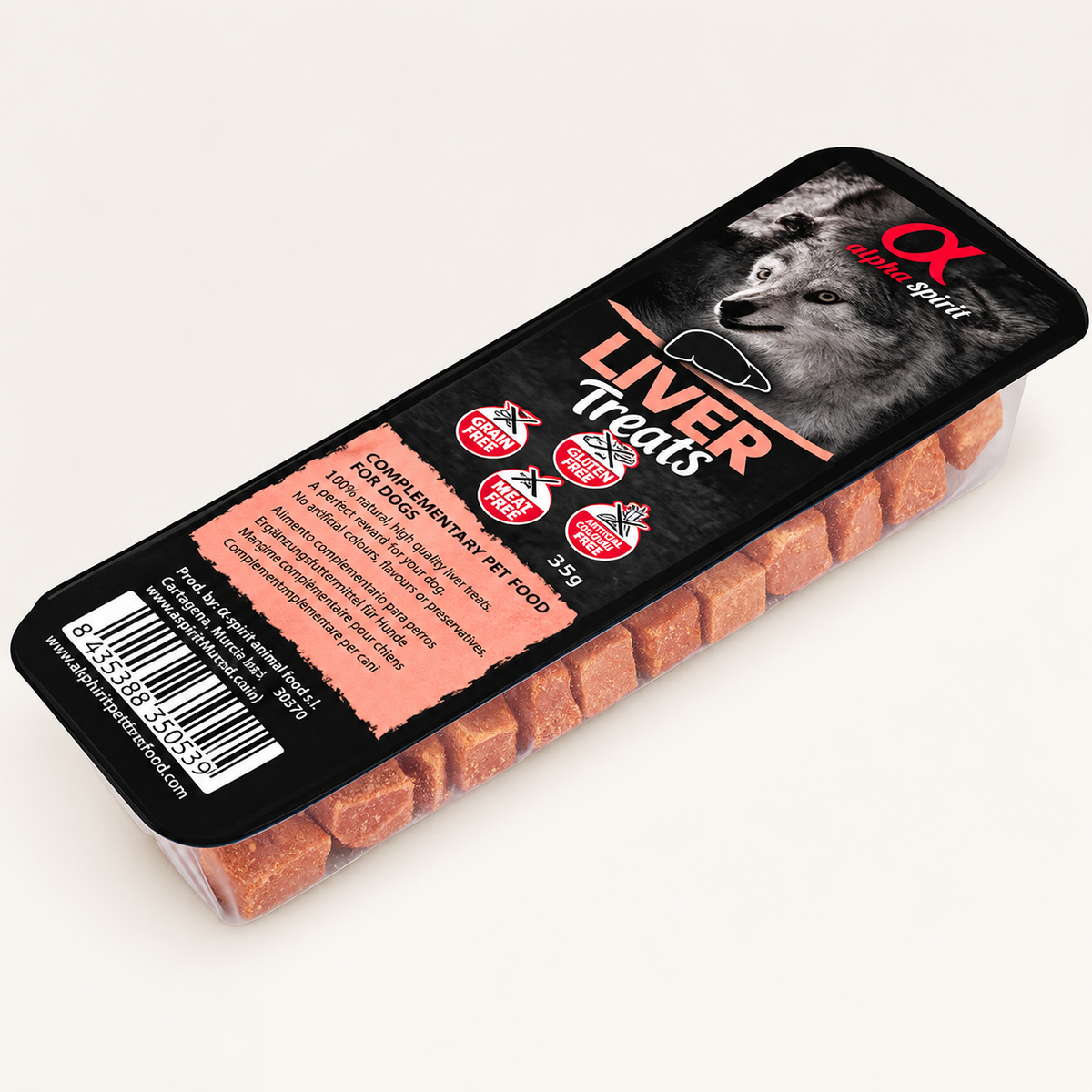 AlphaSpirit - Snack m. Lever 35g