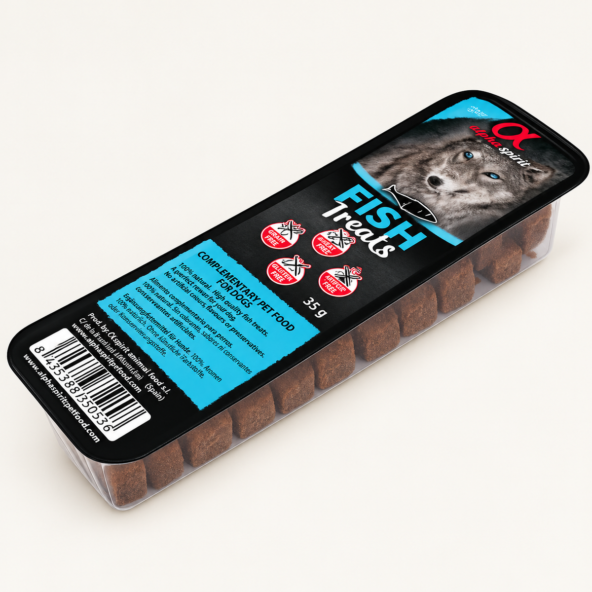 AlphaSpirit - Snack m. Fisk 35g