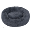 Fluffy Donut Hundeseng, antracit grå