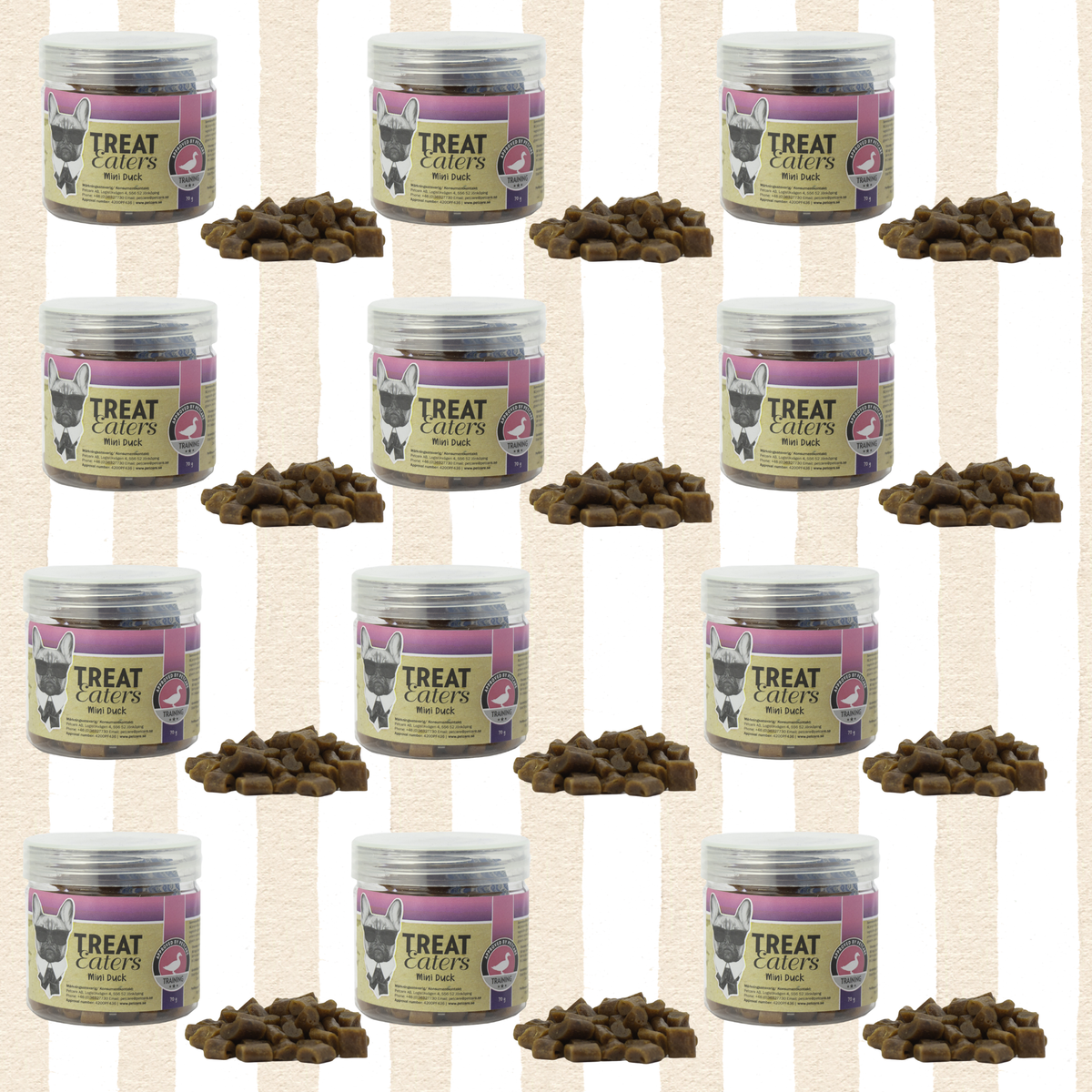 Pakketilbud - Mini Bites m. And, 70g - 12 Bøtter
