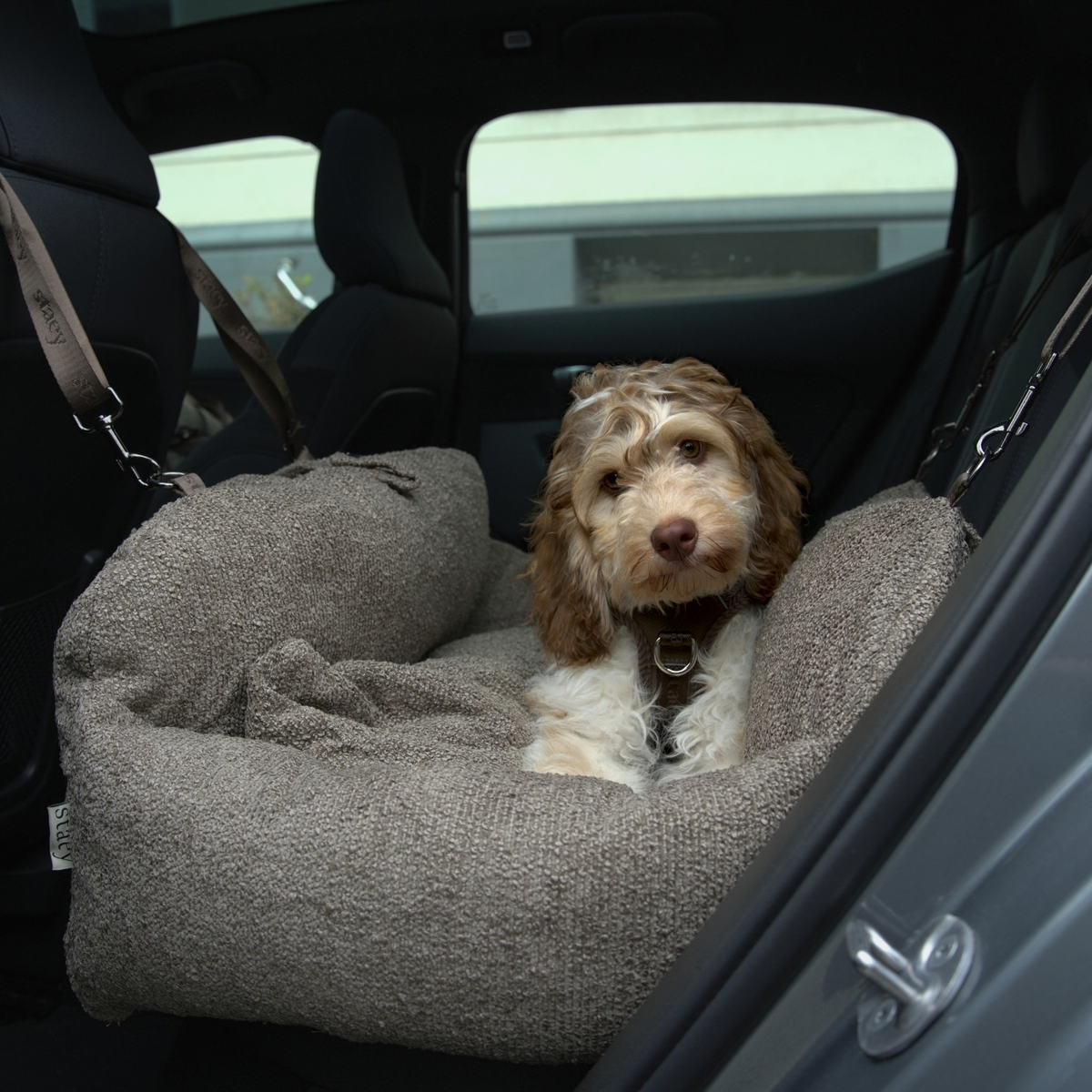 Tova XL Bilsæde, Chestnut Bouclé – Staey