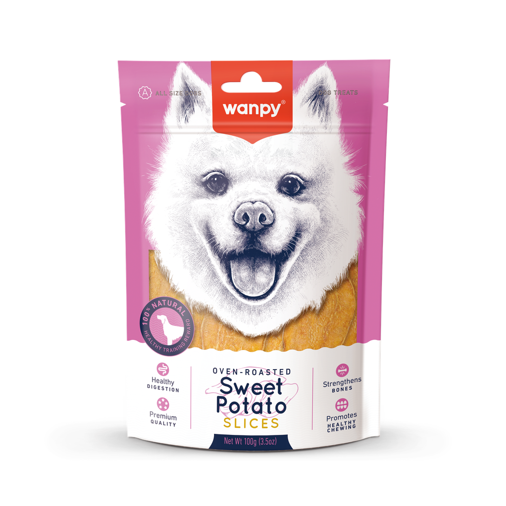 Wanpy - Sød Kartoffel Slices, 100g