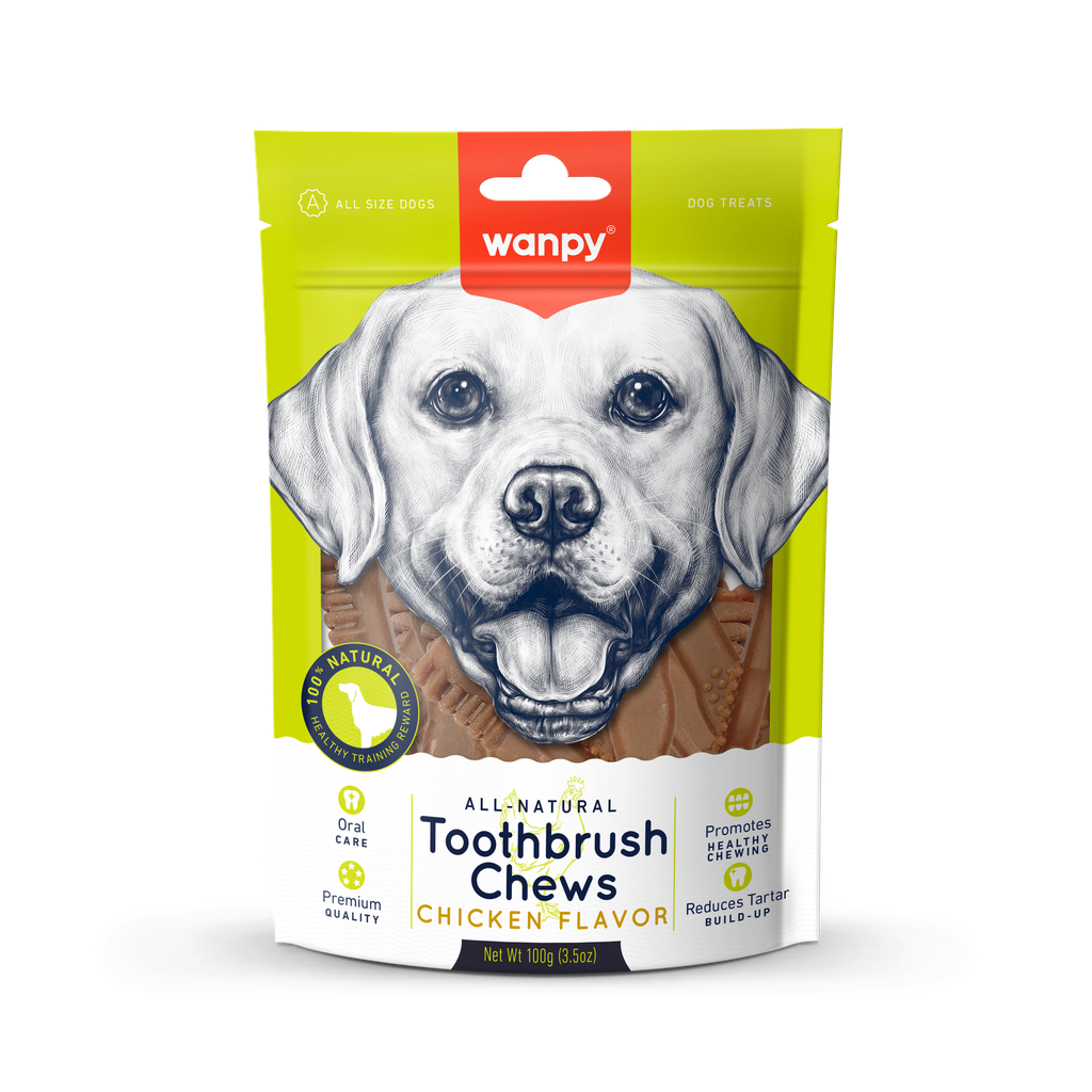 Wanpy - Toothbrush Chews (Chicken Flavor) 100g