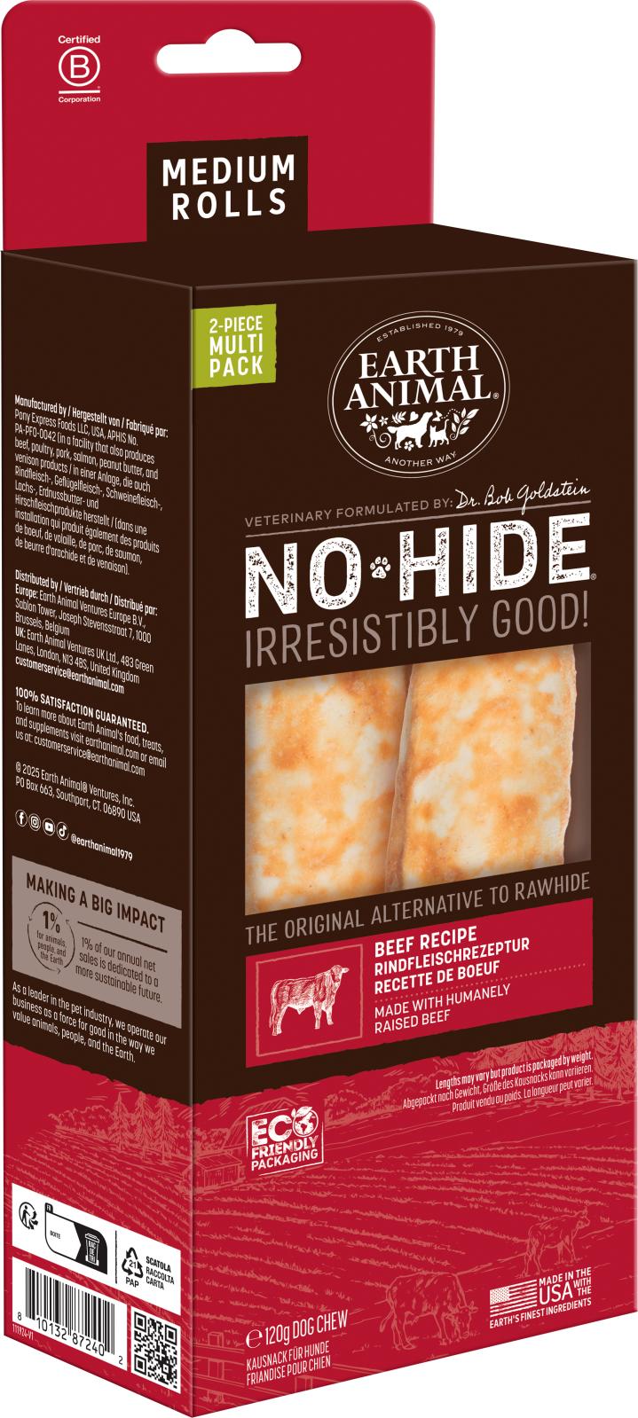 No-Hide Beef Chew - Medium, 2 stk.