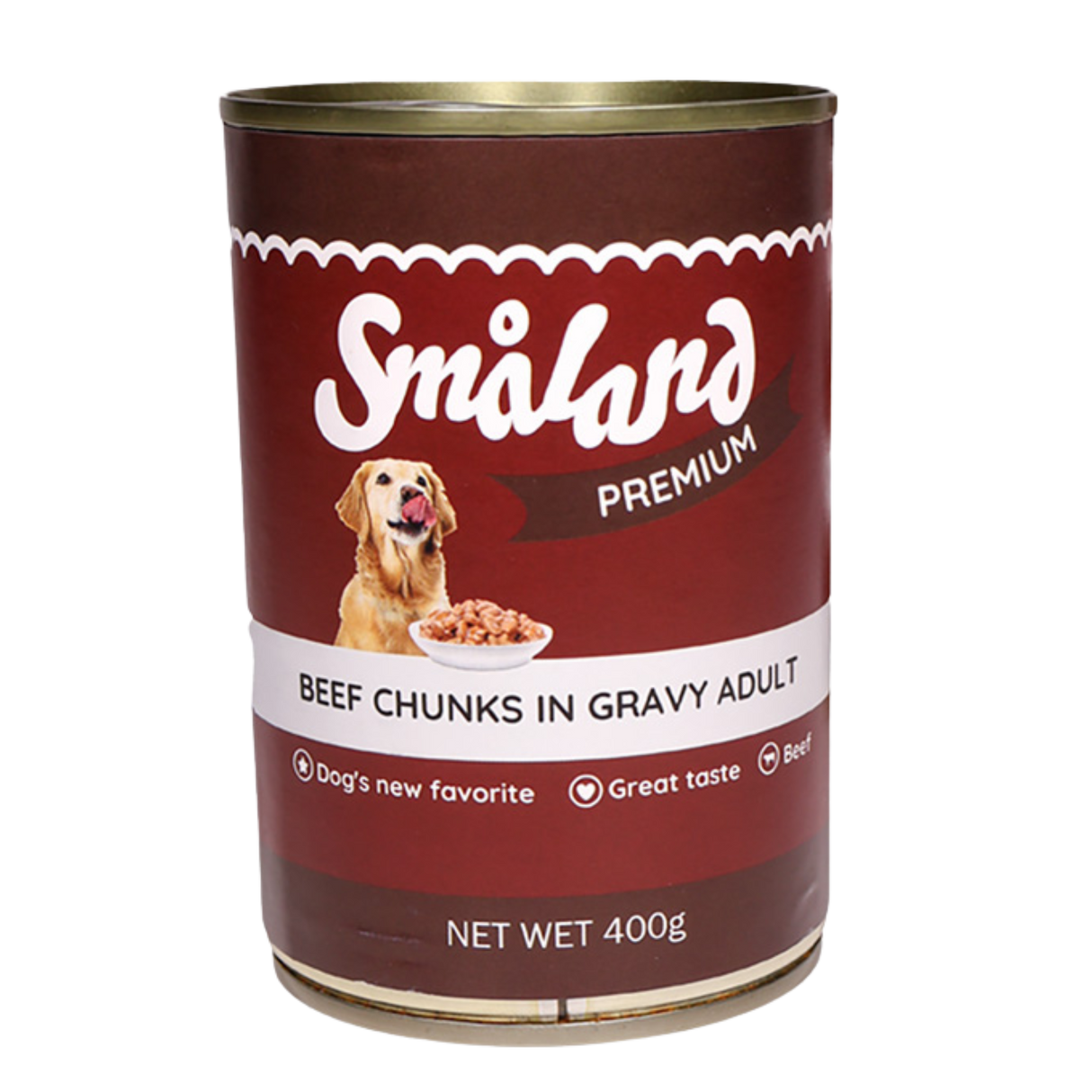 Småland Premium Vådfoder m. okse, 400g