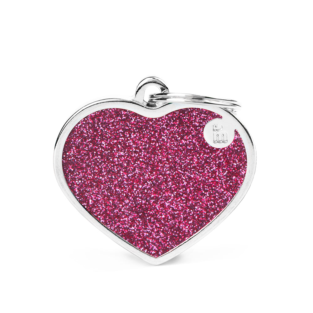 Hundetegn Shine, Hjerte, pink