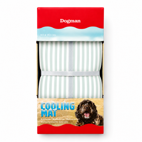 Kølemåtte til hund fra Dogman, der holder hunden kølig i sommervarmen