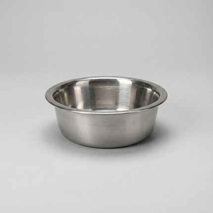 Vand- og madskål rustfrit stål