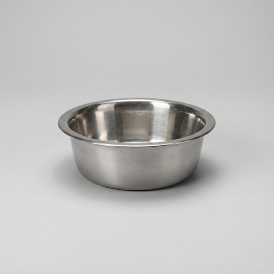 Vand- og madskål rustfrit stål