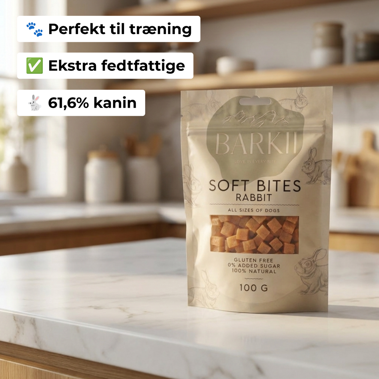 Barkii Bløde Godbidder m. Kanin - Packshot #3