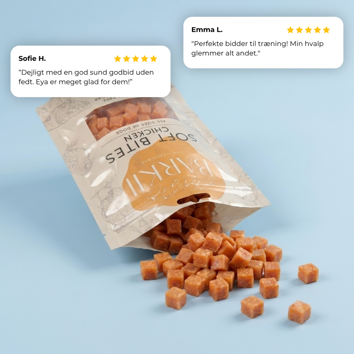 Barkii bløde godbidder kylling - kundeanmeldelser packshot