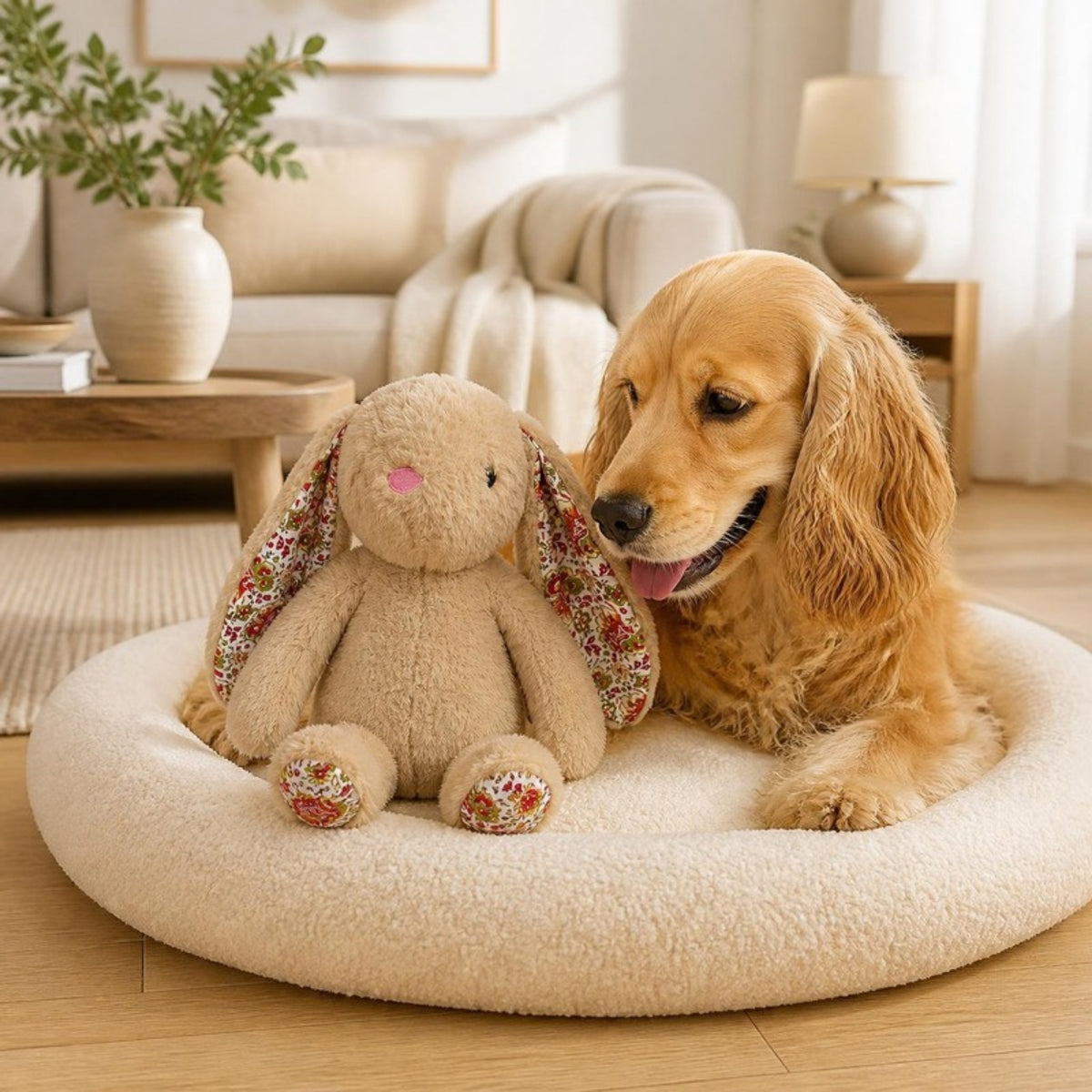 Party Pets Kaninen Karla 37 cm med hund