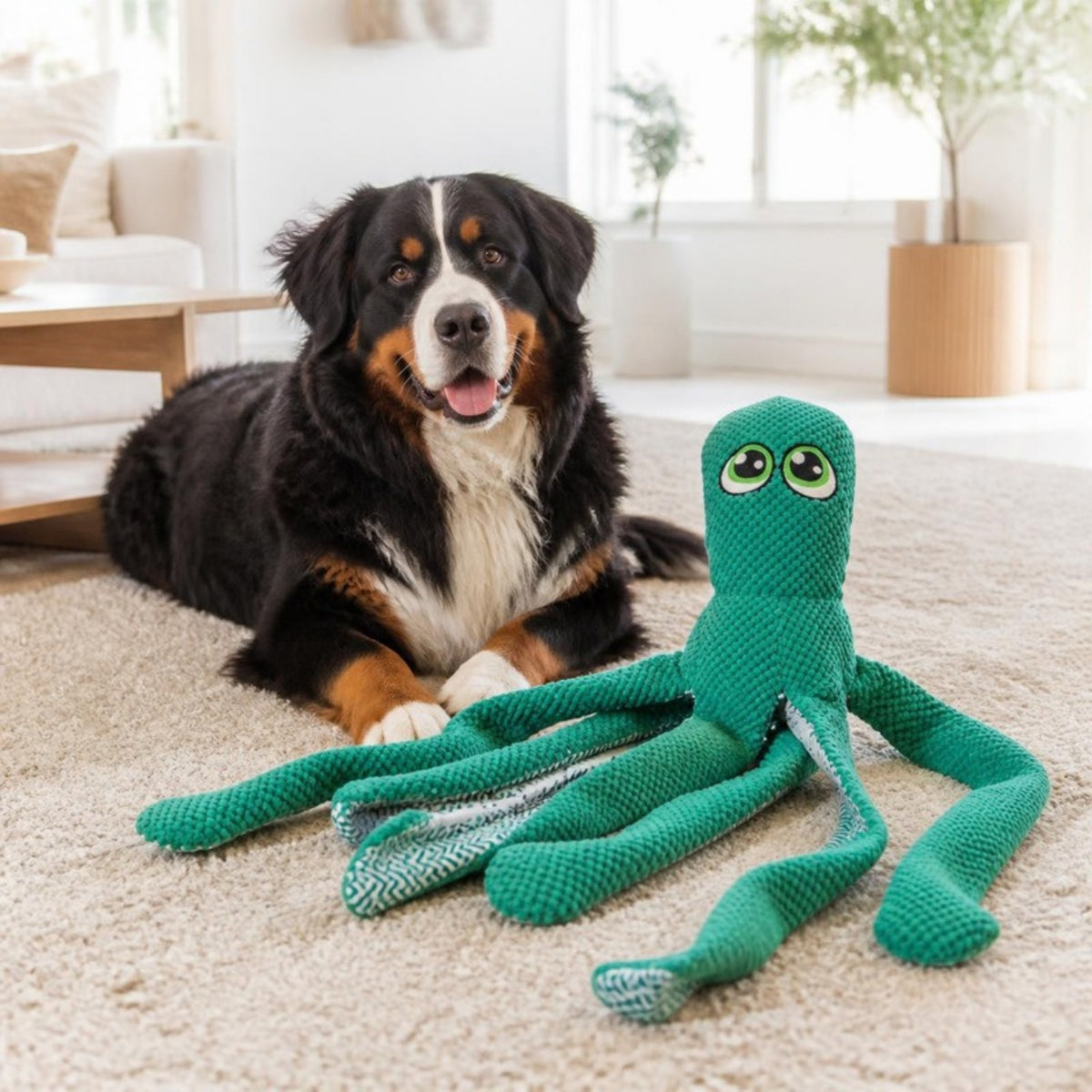 Party Pets Stor blæksprutte 71 cm med hund