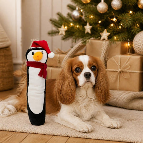 Party Pets Jule Pingvin 28 cm med hund