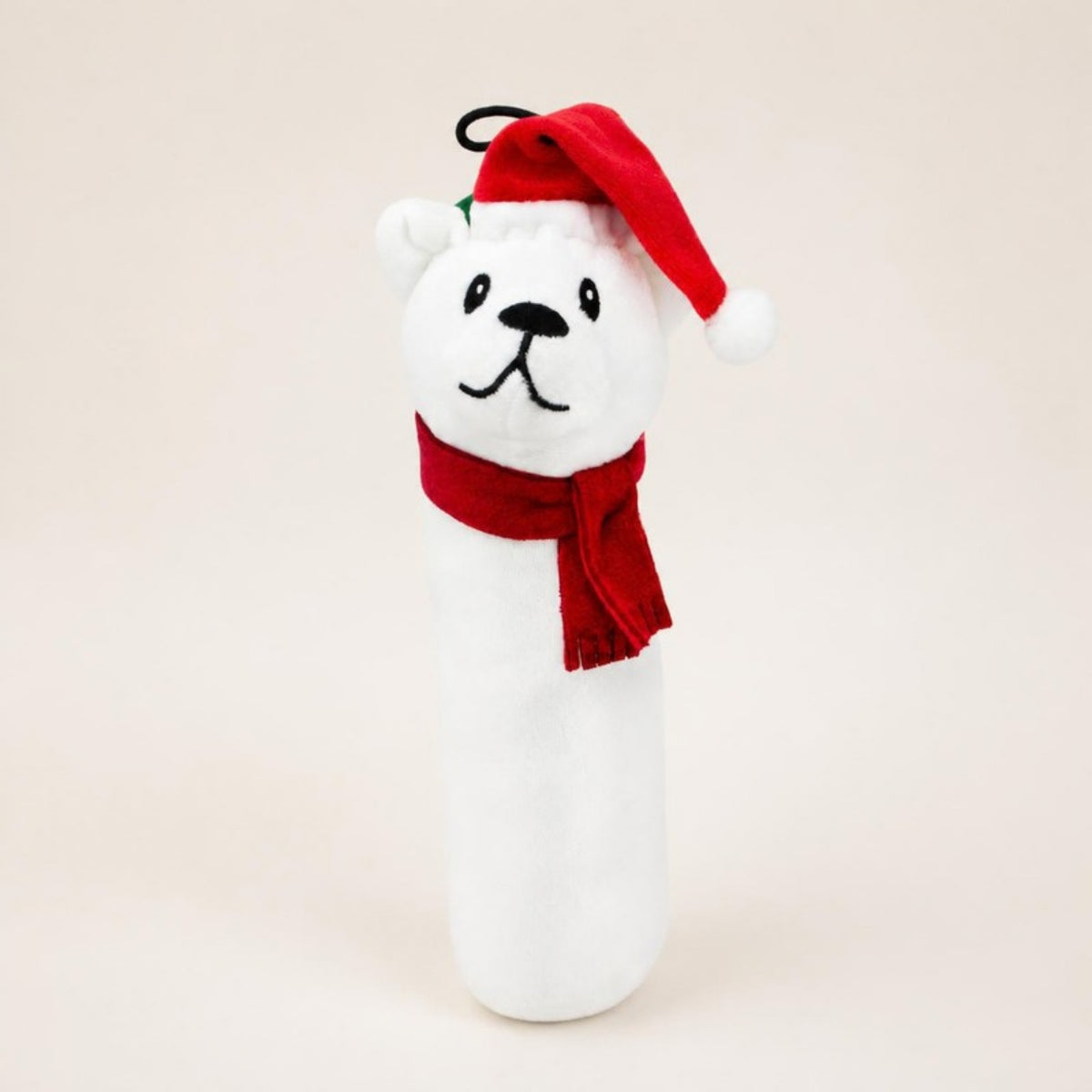 Party Pets Jule Isbjørn med nissehue, 28 cm