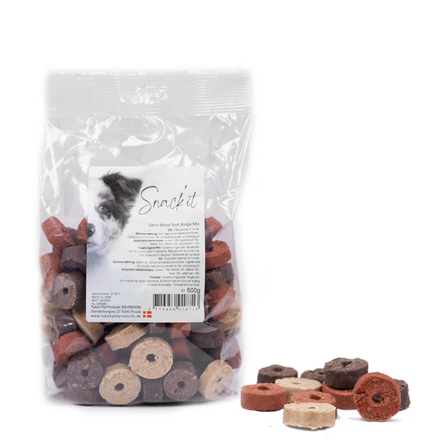 Snack'it - Soft Rings Mix, 500g (datovare)