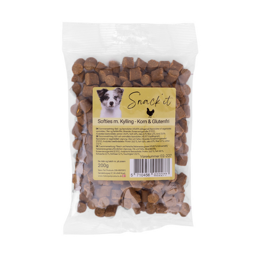 Snack'it - Kornfri Softies m. Kylling, 200g