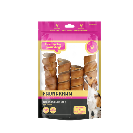 Faunakram - Kollagen Curls m. Kylling, Limited Edition