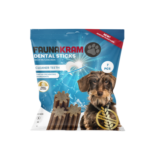 Faunakram - Kornfri Dental Sticks 7 stk. 110g (BF 24/8-2026)