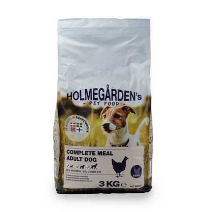 Holmegården's Hundefoder Med Kylling, 3 kg. (BF 23/3-26)