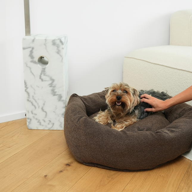 Staey - Luna 3.0 Hundeseng, Chestnut Bouclé