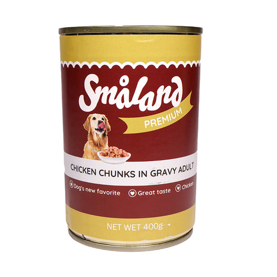 Småland Premium Vådfoder m. kylling, 400g