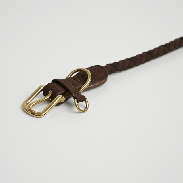 Staey - Kaia Flettet Halsbånd, Dark Oak