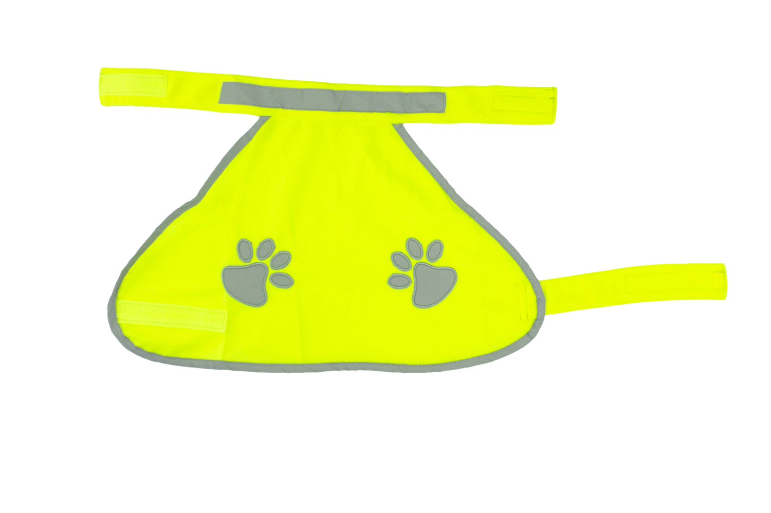 Refleksvest med poter til Hund – Neongul