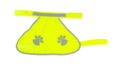 Refleksvest med poter til Hund – Neongul