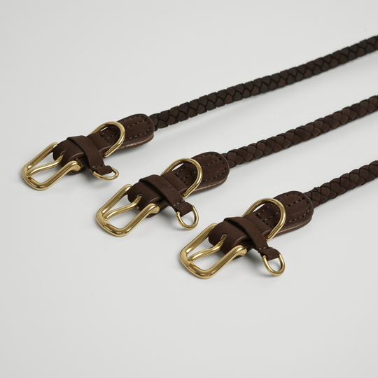 Staey - Kaia Flettet Halsbånd, Dark Oak