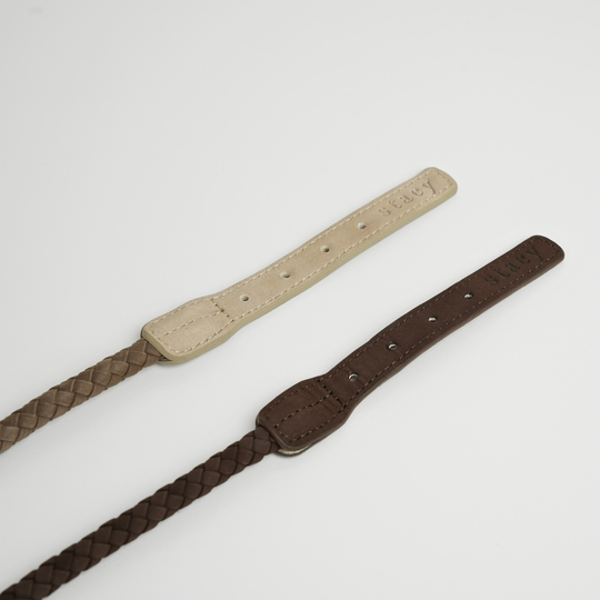 Staey - Kaia Flettet Halsbånd, Dark Oak